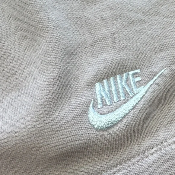 Nike Women's Light Pink Fleece Shorts - Picture 3 of 5